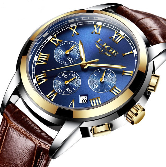Mens Leather Presentable Watch