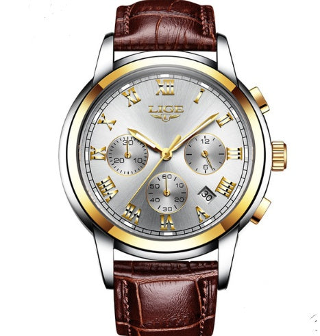 Mens Leather Presentable Watch