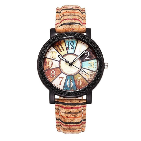 Vintage Leather Desert Style Watch For Women