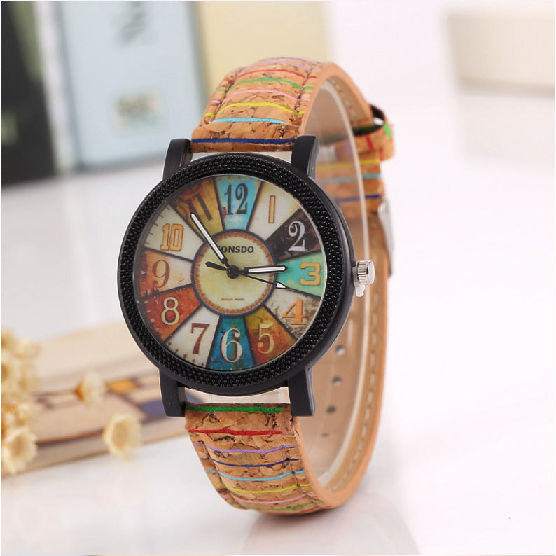 Vintage Leather Desert Style Watch For Women