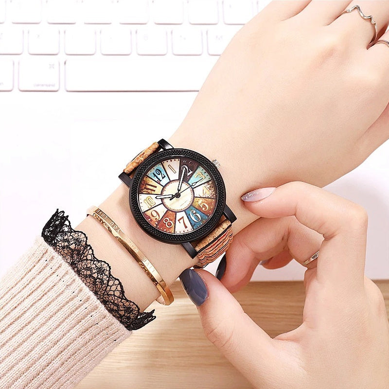 Vintage Leather Desert Style Watch For Women